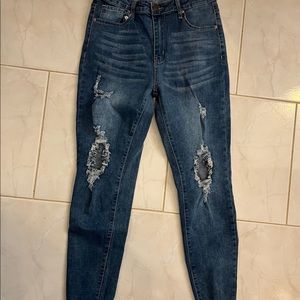 Shein distressed and ripped jeans. Size: Medium. Gently worn condition